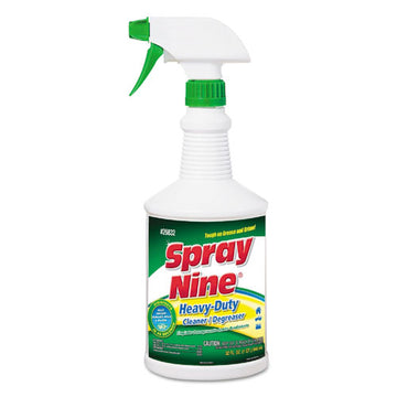 Spray Nine® Heavy Duty Cleaner-degreaser-disinfectant, Citrus Scent, 32 Oz, Trigger Spray Bottle, 12-carton freeshipping - TVN Wholesale